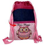 Denim Haversack - Owl Theme