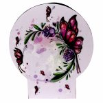 Acrylic Hairband Organizer – Pink Butterfly Design Stand for Girls and Kids