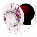 Acrylic Hairband Organizer – Pink Butterfly Design Stand for Girls and Kids