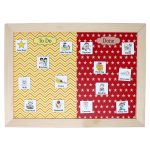 Magnetic Chore Chart – Kids Responsibility and Daily Activity Planner - Red Yellow Design