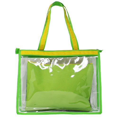 Waterproof PVC Tote Bag Set with Colorful Animals Pouch for Boys and Girls