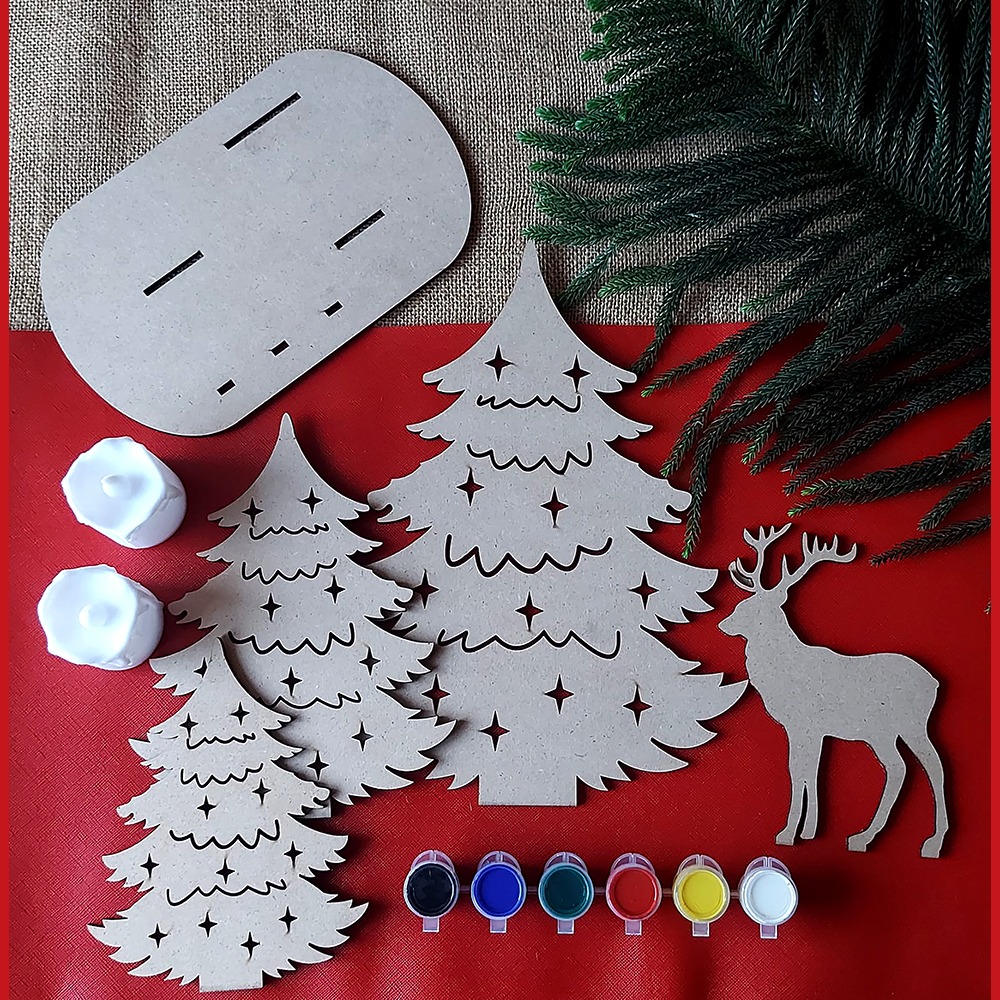 Christmas Gifts - DIY Reindeer & Tree Set