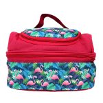 Kids Compact Lunch Bag – Insulated Flamingo Tiffin Bag with Handle for School and Travel