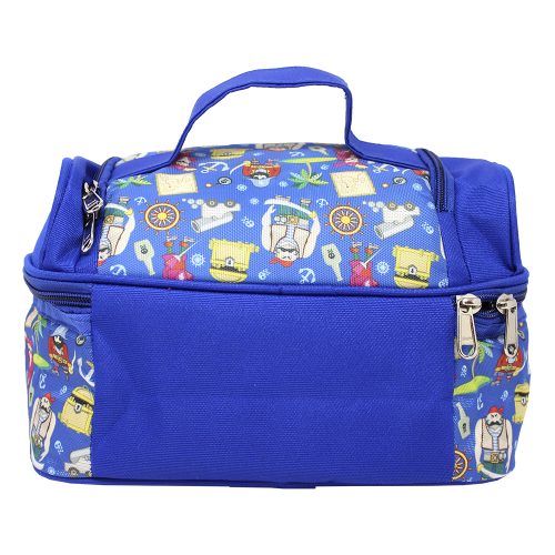 Kids Compact Lunch Bag – Insulated Pirates Tiffin Bag with Handle for School and Travel