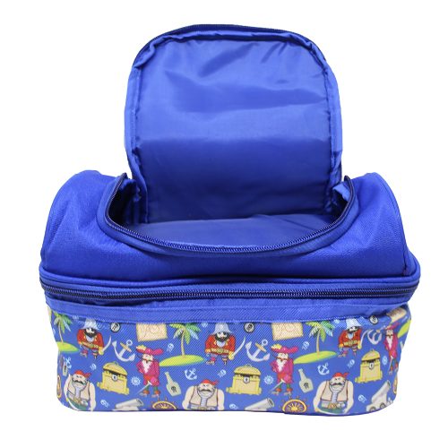 Kids Compact Lunch Bag – Insulated Pirates Tiffin Bag with Handle for School and Travel
