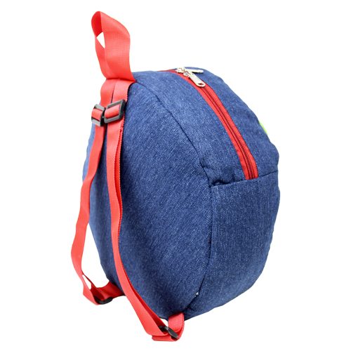 Round Denim Backpack - Pirate