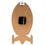 Shaped Wall Clock for Kids – Non-Ticking, Quiet Decorative Clock for Children's Room - Space Rocket Design