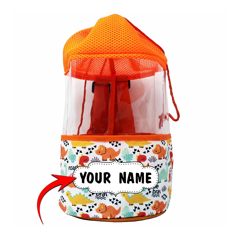 Kids Circular Backpack – Waterproof Dinosaur Round Swim Bag with Adjustable Straps
