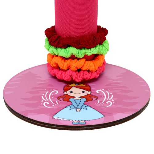 Scrunchie Rubber Band Holder for Girls Kids Children – Princess Design