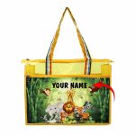 Kids PVC Tote Bag – Colored Waterproof Animals Shoulder Bag for Children