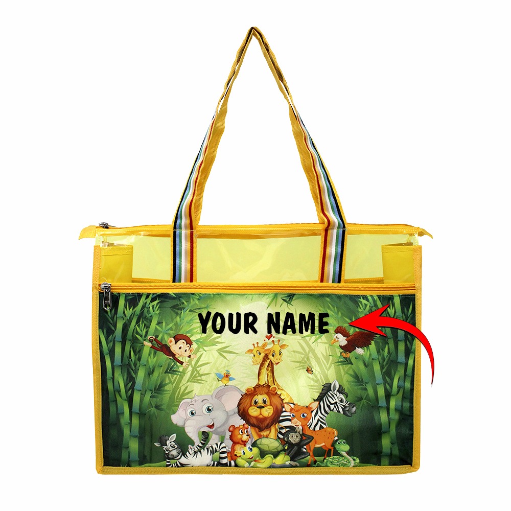 Kids PVC Tote Bag – Colored Waterproof Animals Shoulder Bag for Children
