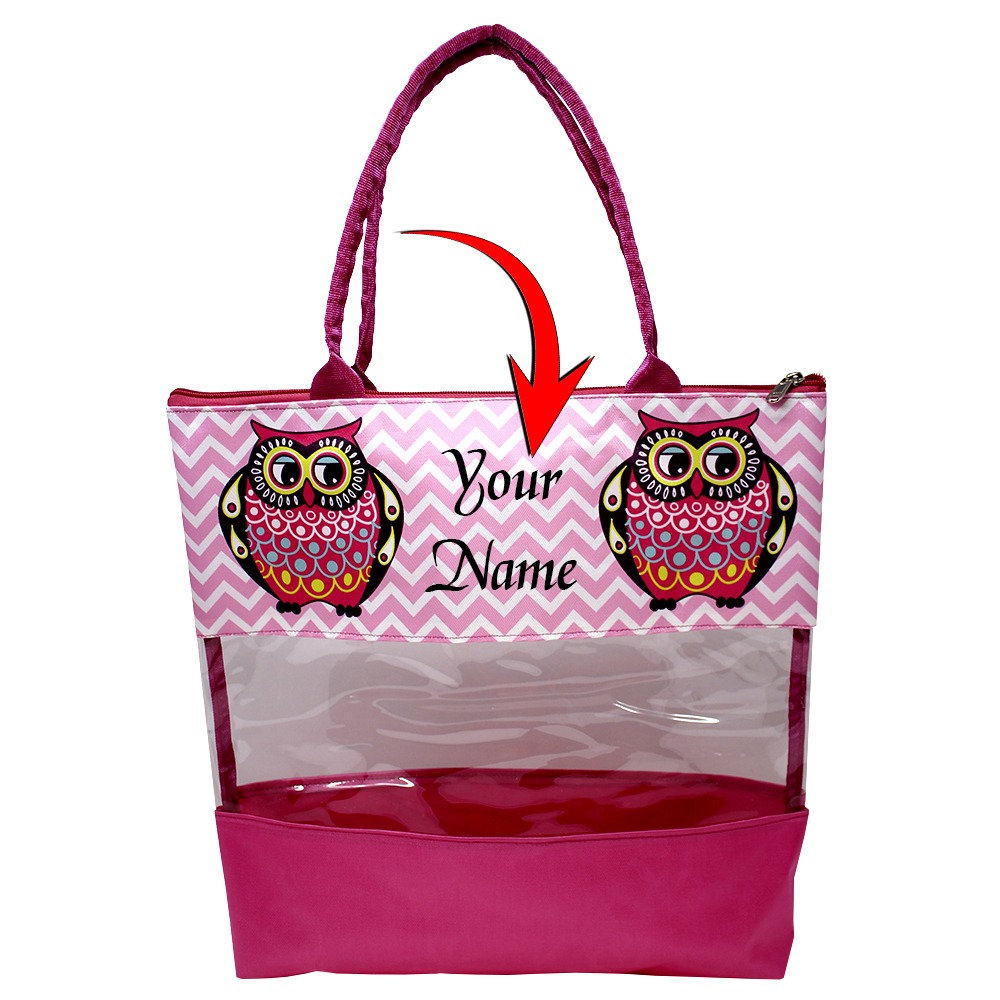 Transparent Tote Bag – Waterproof Owl Carry Bag for Kids and Adults – Durable, Stylish, and Versatile