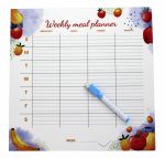 Magnetic Reusable Meal Planner for Kids and Women (Fridge Magnet) - Fruits Design