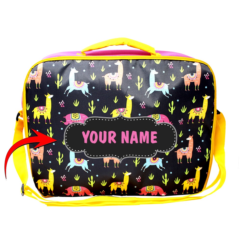 Kids Suitcase – Lightweight Soft Shell Children's Luggage - Llama Design