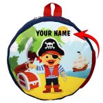 Round Denim Backpack - Pirate