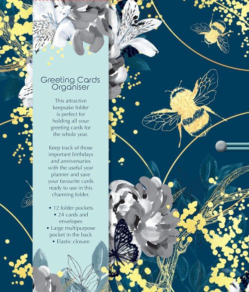 The Gifted Stationery Greeting Cards Organiser - Bee Wild ISBN 9781800546943