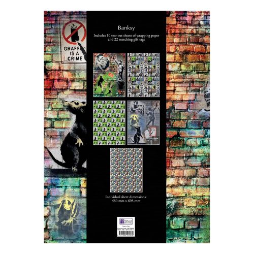 The Gifted Stationery Gift Wrap Collection - Banksy ISBN 9781804101070