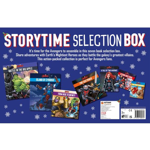Marvel Avengers Storytime Selection Box | 7 Marvel Avengers Storybook Collection | Black Widow | Thanos | Captain America | Ultron | Iron Man | Hulk | Black Panther Product Bundle ISBN 9781837714278