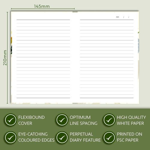 The Gifted Stationery A5 Notebook - Wild Leaf ISBN 9781801436717