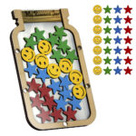 Reward Jar Incentive Jar for Kids Children with Stars and Smilies - Jar Design