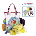 Swim Bag Set – Waterproof PVC Drawstring Bag with Wet & Dry Compartments and Pouch - Mermaid Design