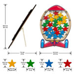 Reward Jar for Kids | Star & Smiley Token System | Reward for Kids Behaviour | Reward Stars for Kids | Daily Chores Tracker | Positive Reinforcement Tool | Rocket Design