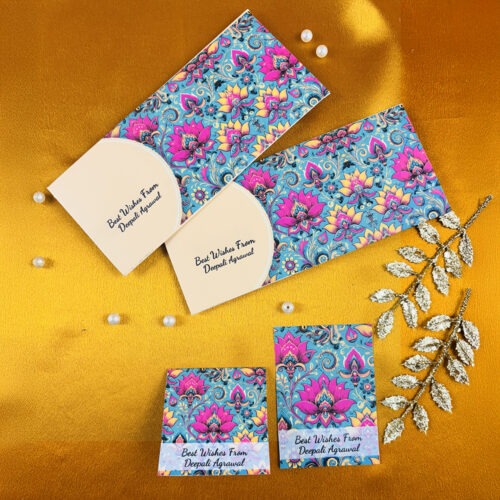 Festive Customised Stationery Hamper - 10 Envelopes, 10 Single Side Tags, 10 Folded Tags packed in a stylish Gift Box