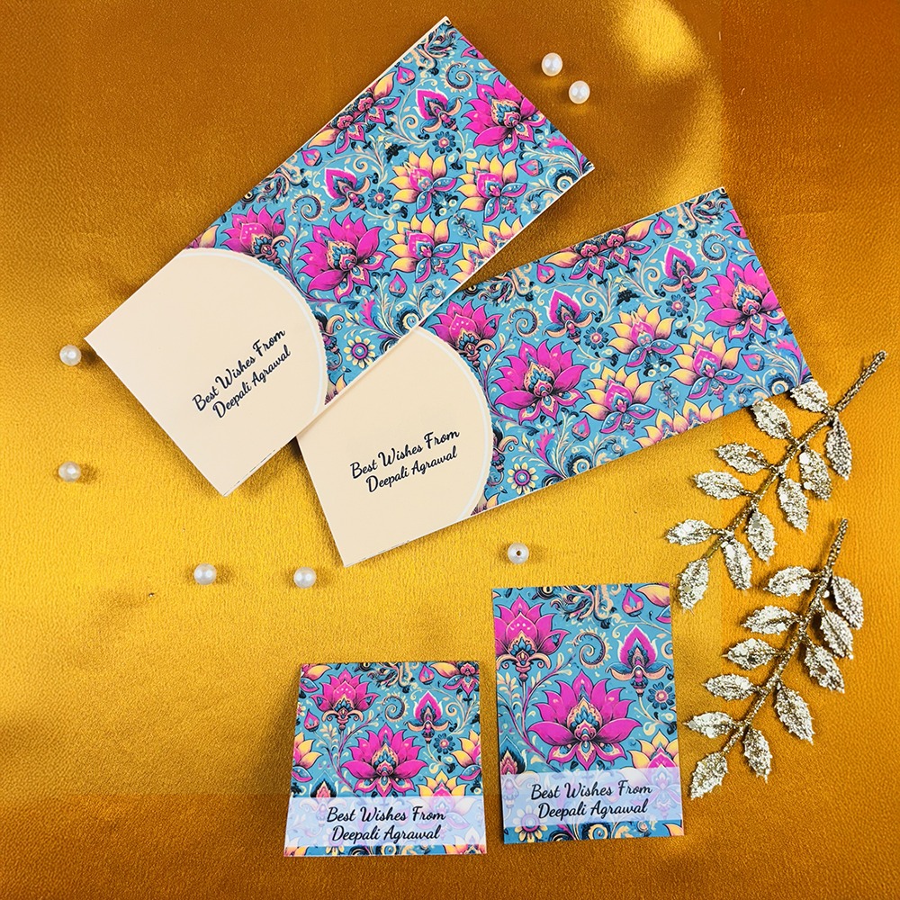 Festive Customised Stationery Hamper - 10 Envelopes, 10 Single Side Tags, 10 Folded Tags packed in a stylish Gift Box