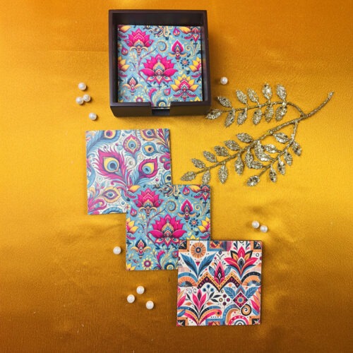Festive Customised MDF Coaster Set of 6.