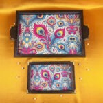 Festive Customised Wooden Tray set of 2 - Big & Small