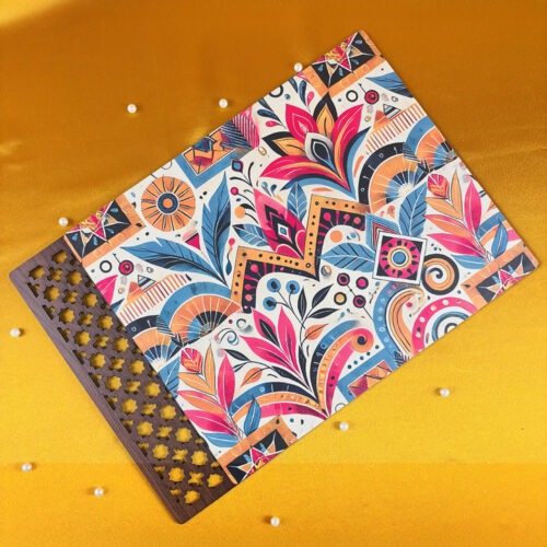 Festive Customised Wooden Table Mat of 6