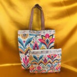 Festive Customised Jute Bag & Pouch Set